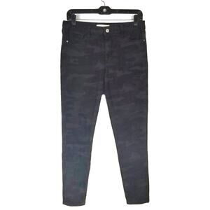 Social Standard by Sanctuary Women's Gray Black Camo Ankle Skinny Jeans Size 6